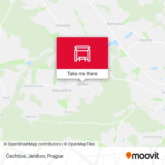 Карта Čechtice, Jeníkov