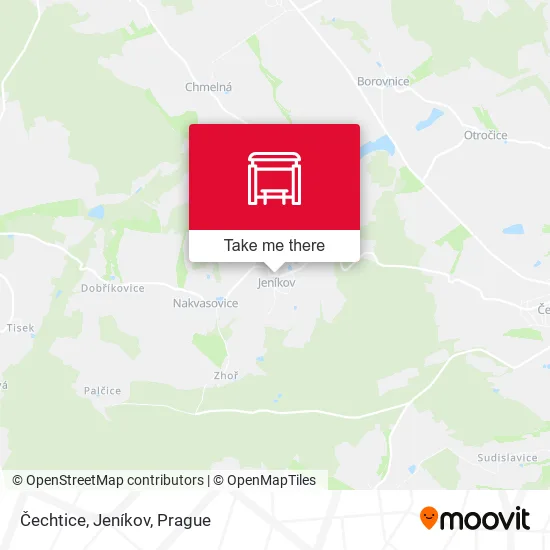 Карта Čechtice, Jeníkov