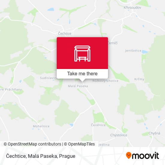 Čechtice, Malá Paseka map