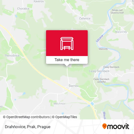 Карта Drahňovice, Prak
