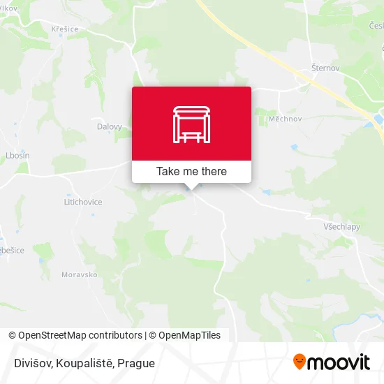 Карта Divišov, Koupaliště