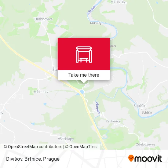 Карта Divišov, Brtnice