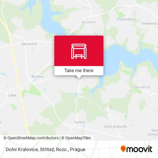 Dolní Kralovice, Střítež, Rozc. map
