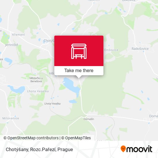 Chotýšany, Rozc.Pařezí map