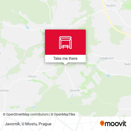 Карта Javorník, U Mostu