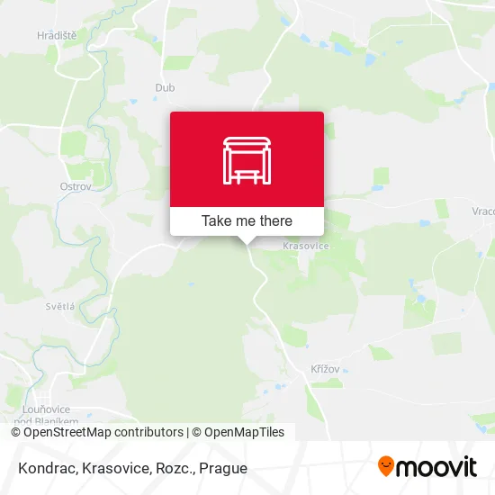 Карта Kondrac, Krasovice, Rozc.