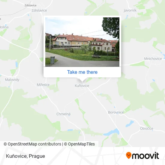 Карта Kuňovice