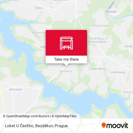 Loket U Čechtic, Bezděkov map