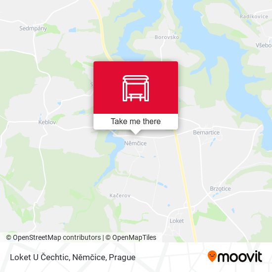 Loket U Čechtic, Němčice map