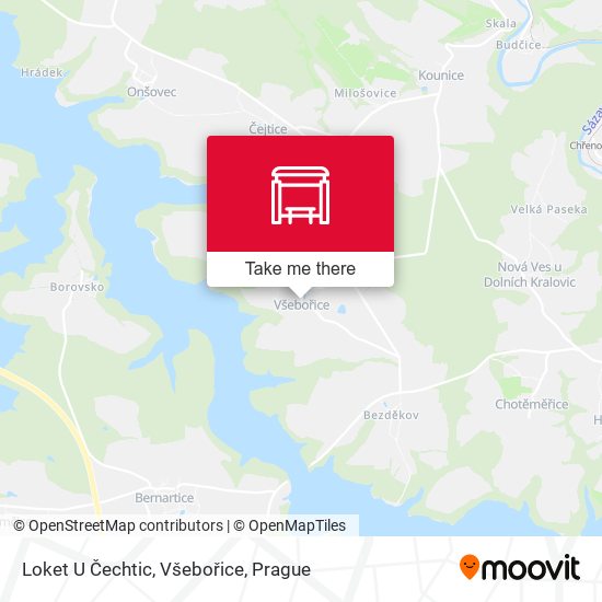 Loket U Čechtic, Všebořice map