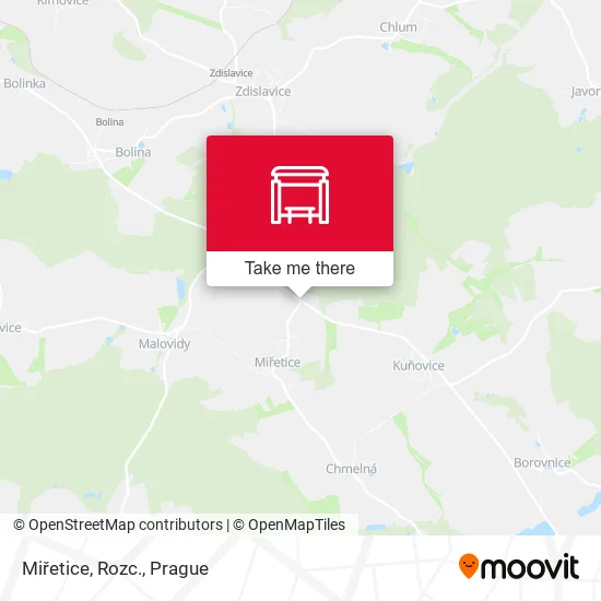 Карта Miřetice, Rozc.