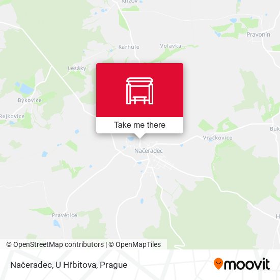Načeradec, U Hřbitova map