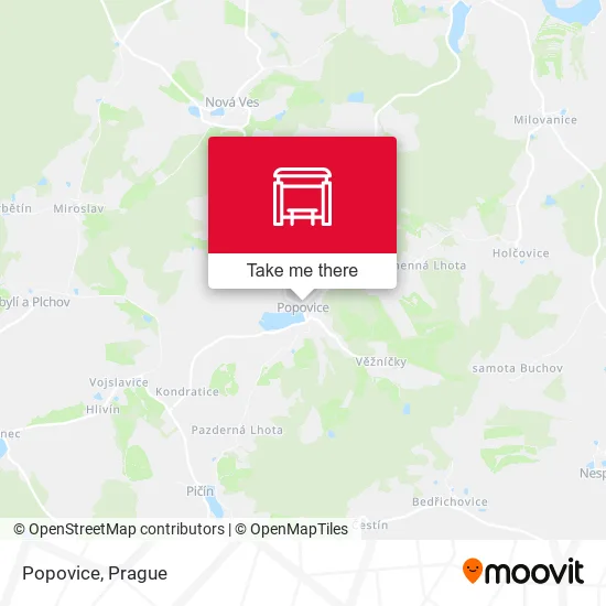 Карта Popovice