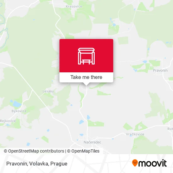 Карта Pravonín, Volavka