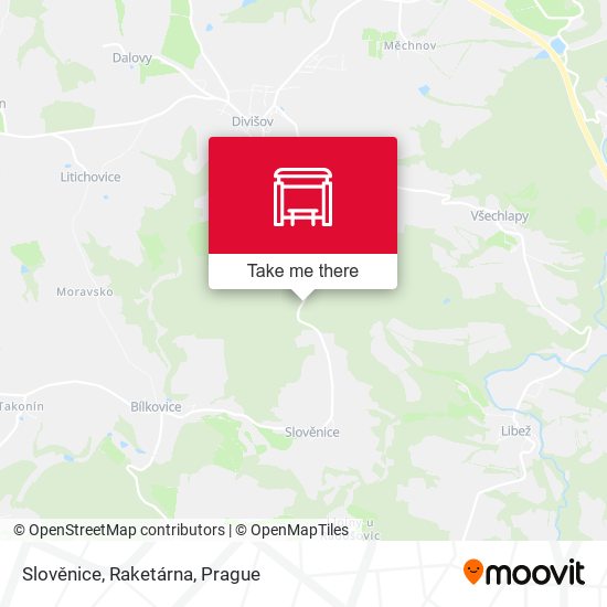 Slověnice, Raketárna map