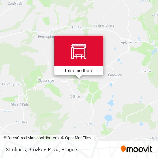 Struhařov, Střížkov, Rozc. map