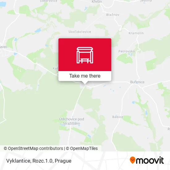 Карта Vyklantice, Rozc.1.0