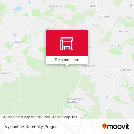 Карта Vyklantice, Kateřinky
