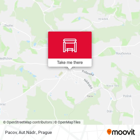 Карта Pacov, Aut.Nádr.