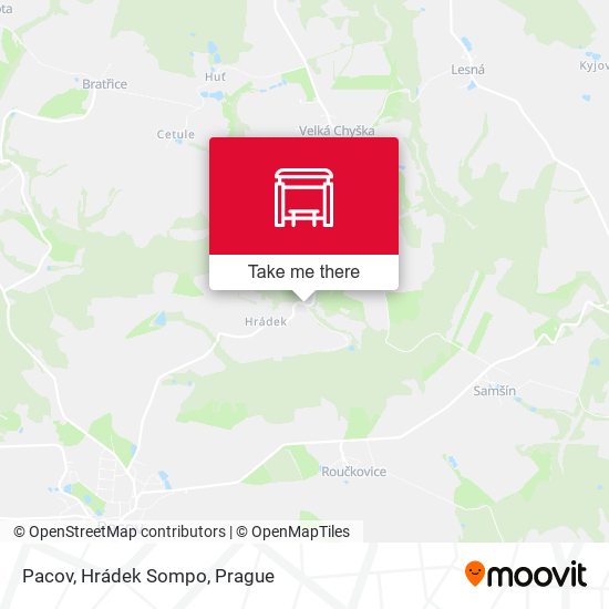 Pacov, Hrádek Sompo map