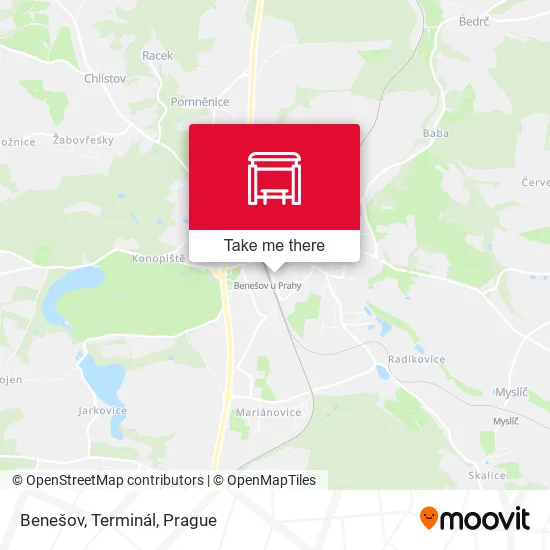 Карта Benešov, Terminál