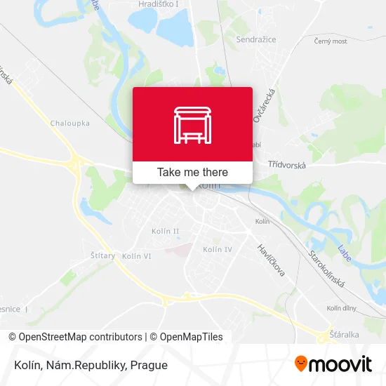 Карта Kolín, Nám.Republiky