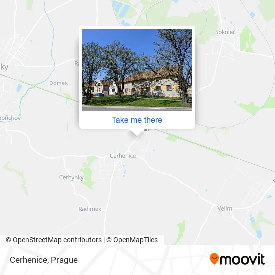 Карта Cerhenice