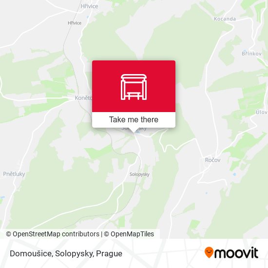 Domoušice, Solopysky map