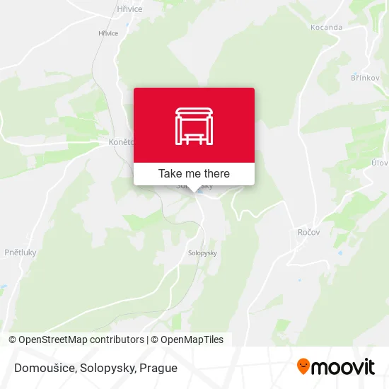 Карта Domoušice, Solopysky