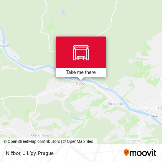 Карта Nižbor, U Lípy