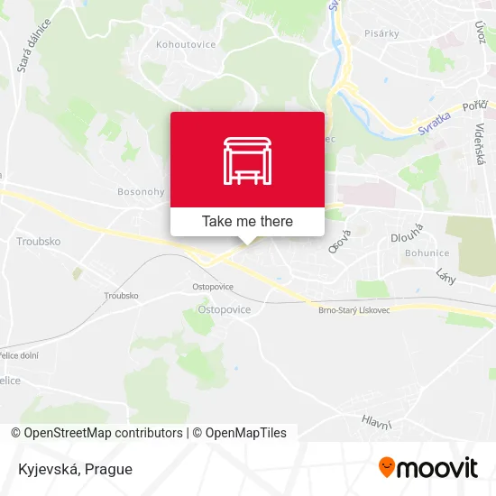 Карта Kyjevská