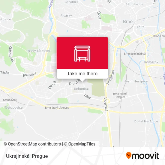 Карта Ukrajinská