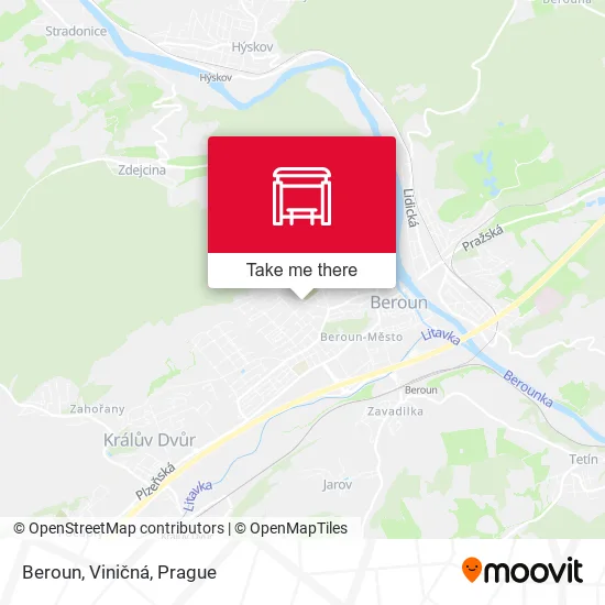 Карта Beroun, Viničná
