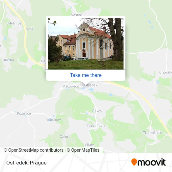 Карта Ostředek