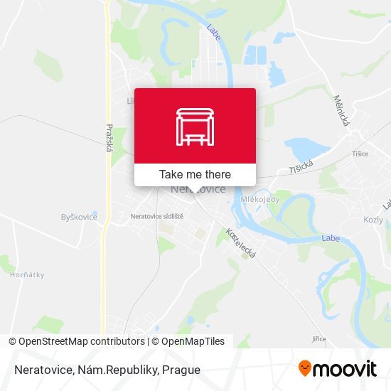 Карта Neratovice, Nám.Republiky