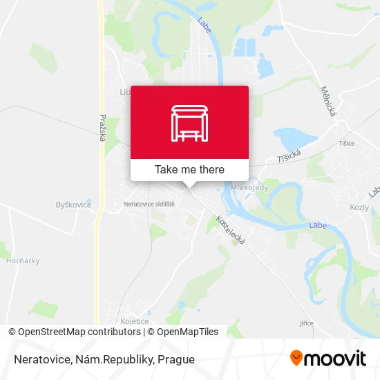 Карта Neratovice, Nám.Republiky