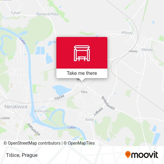 Карта Tišice