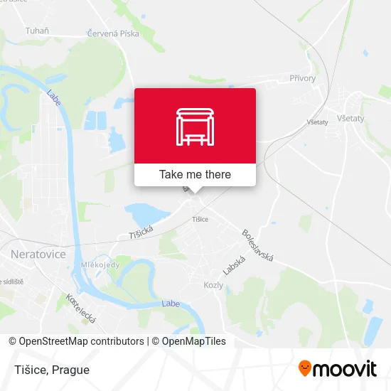 Карта Tišice