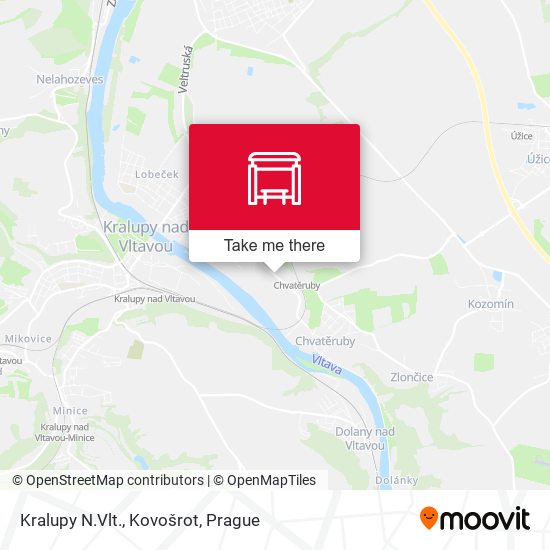 Kralupy N.Vlt., Kovošrot map