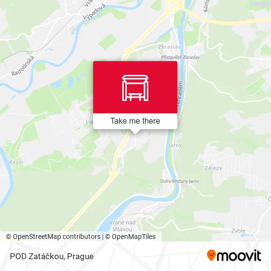 Карта POD Zatáčkou