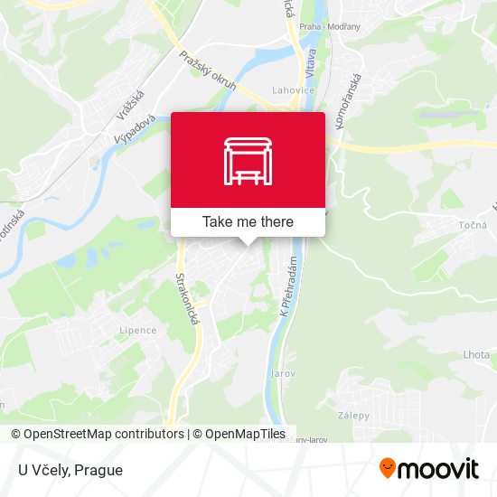 U Včely map