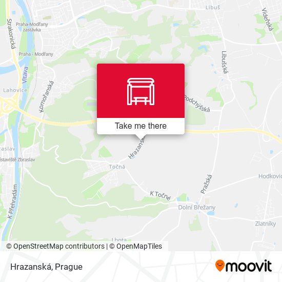 Карта Hrazanská