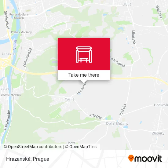 Карта Hrazanská