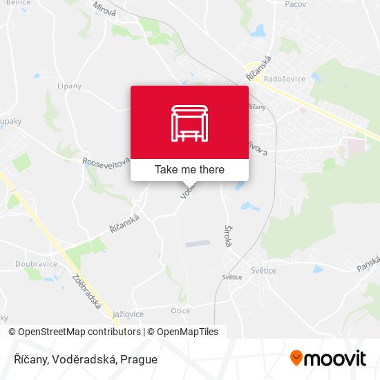 Říčany, Voděradská map