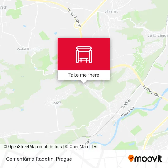 Карта Cementárna Radotín