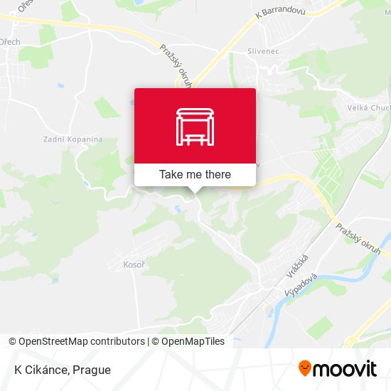 Карта K Cikánce