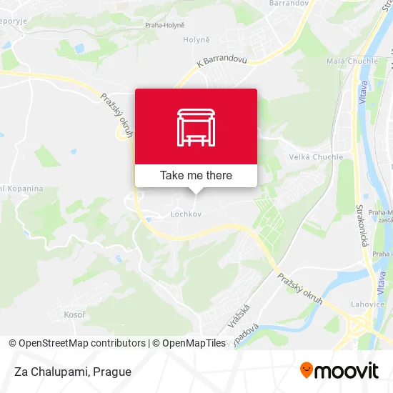 Карта Za Chalupami