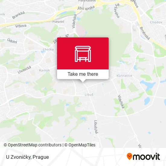 Карта U Zvoničky