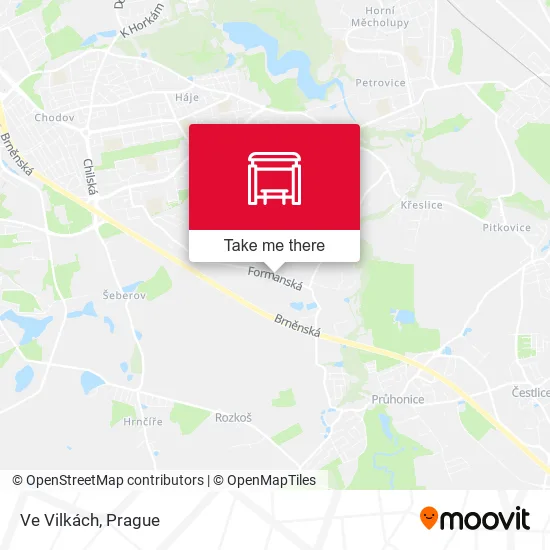 Карта Ve Vilkách