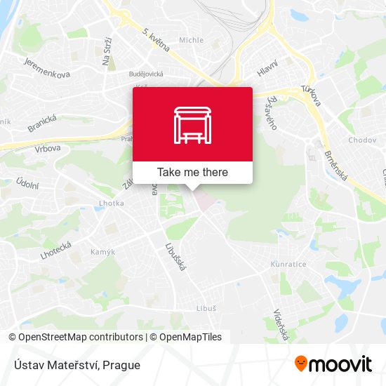 Ústav Mateřství map